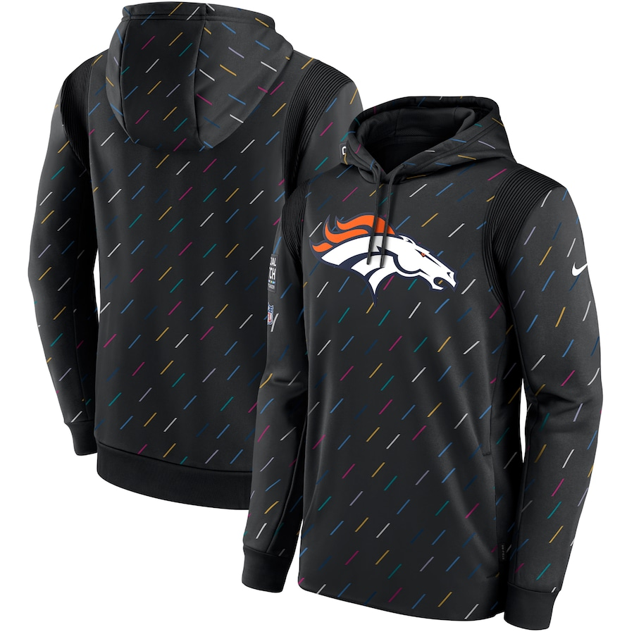 Women NFL Denver Broncos 2025 Nike black hoodie